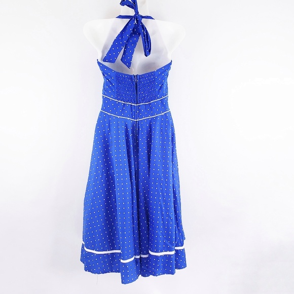 🚫SOLD🚫 Hell Bunny Vixen Blueberry Buckle Dress - Picture 4 of 6